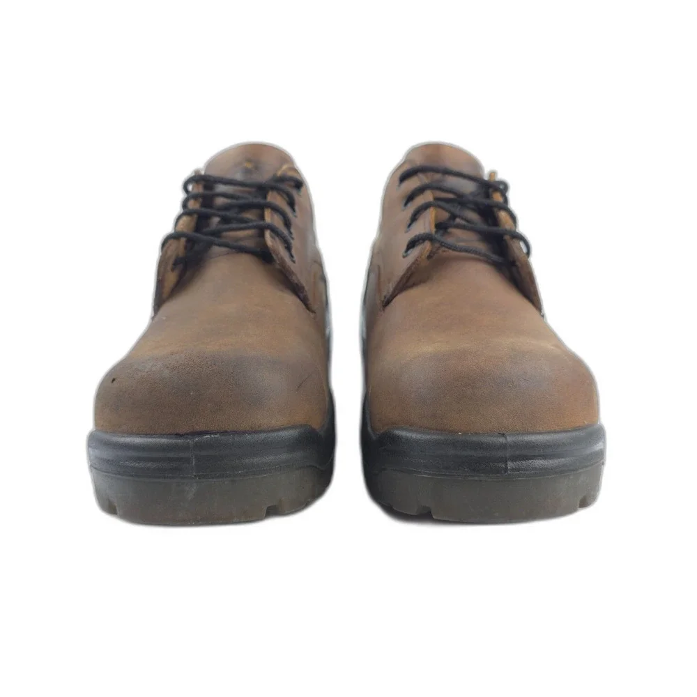 RED WING King Steel Toe Safety Work Shoe Low Top Oxford Brown Leather Workwear